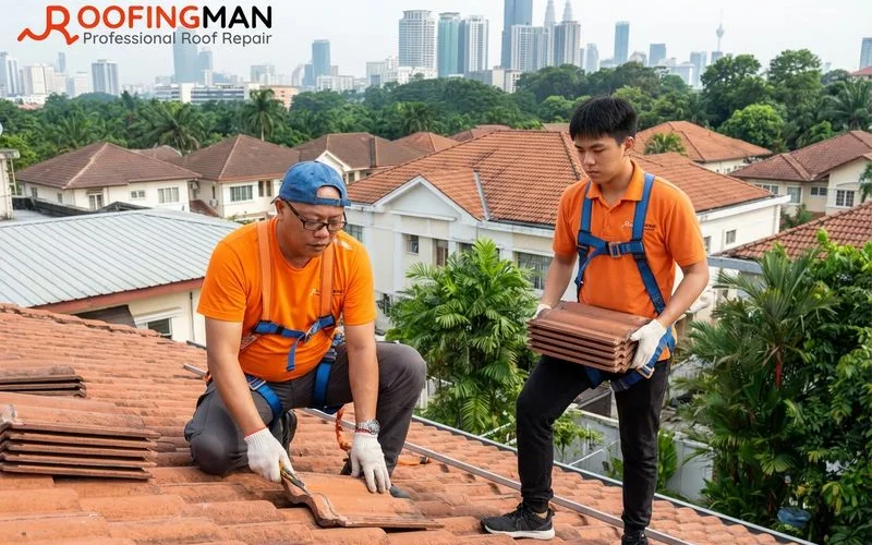 Professional roof repair service in Klang Valley