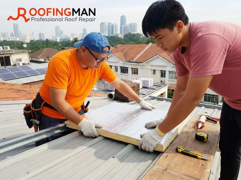 Roof Insulation work example 2